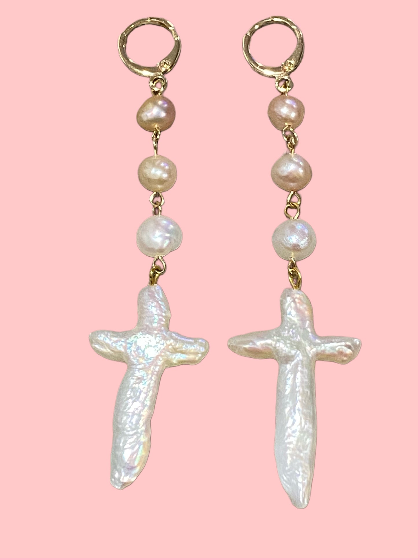 Dangle Cross Earring