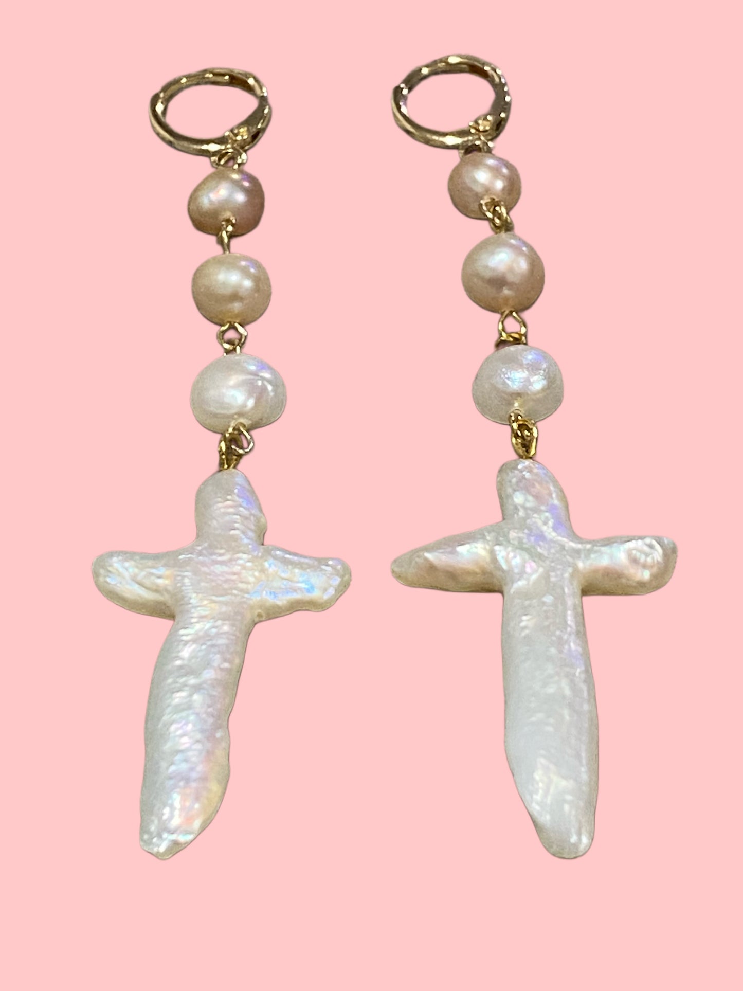 Dangle Cross Earring