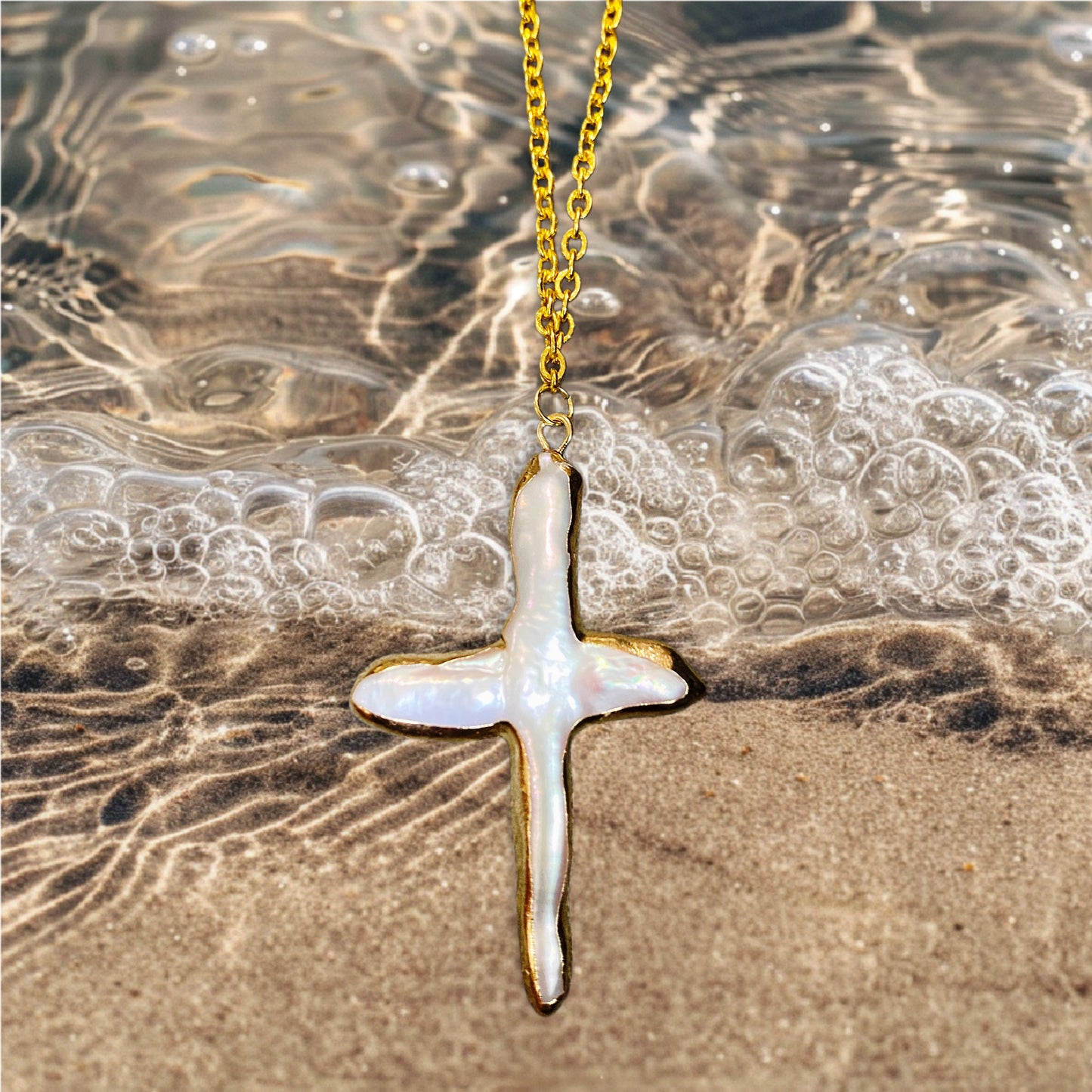 Moonlight Cross Necklace