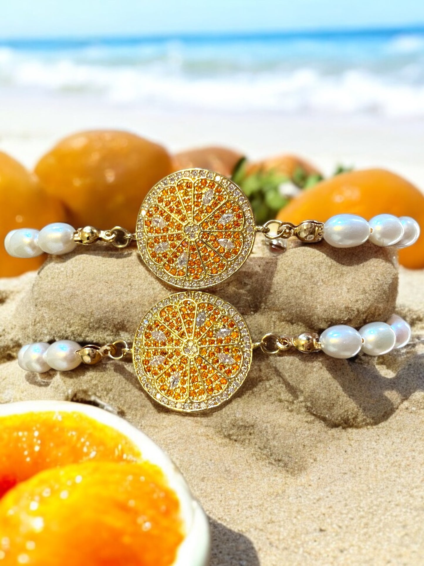Orange Citrus Bracelet