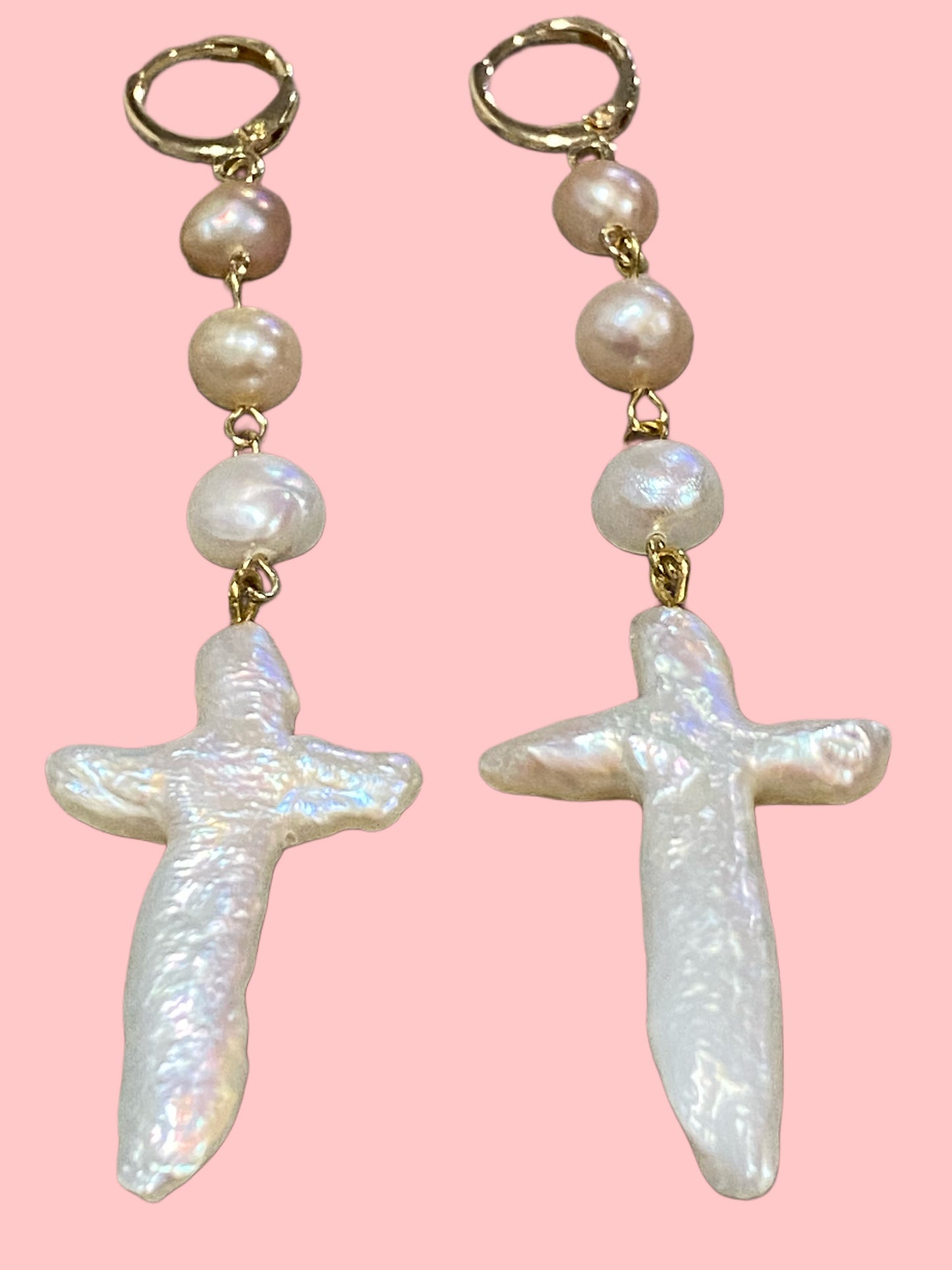 Dangle Cross Earring