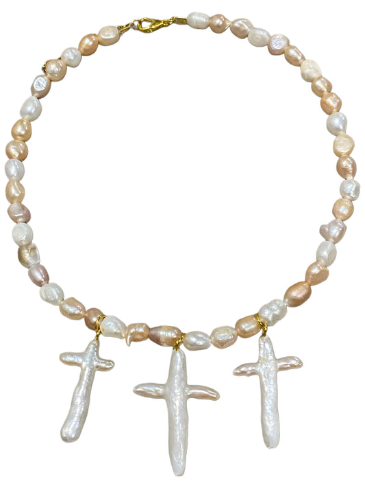 Pearl Trinity Choker